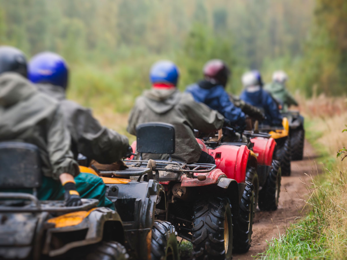 Creek crossing near an ATV trail