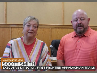 Landowner lease signing at Johnson County Fiscal Court